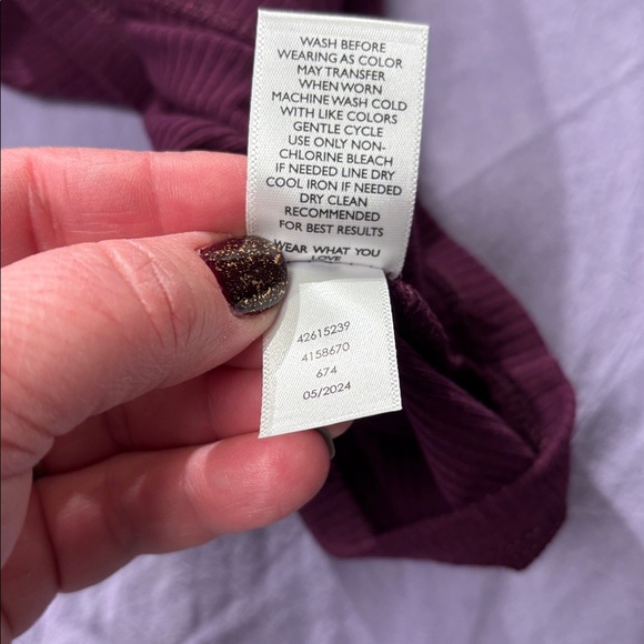 Torrid size 1 rib super soft cami with lace details NWT in purple - Picture 6 of 7